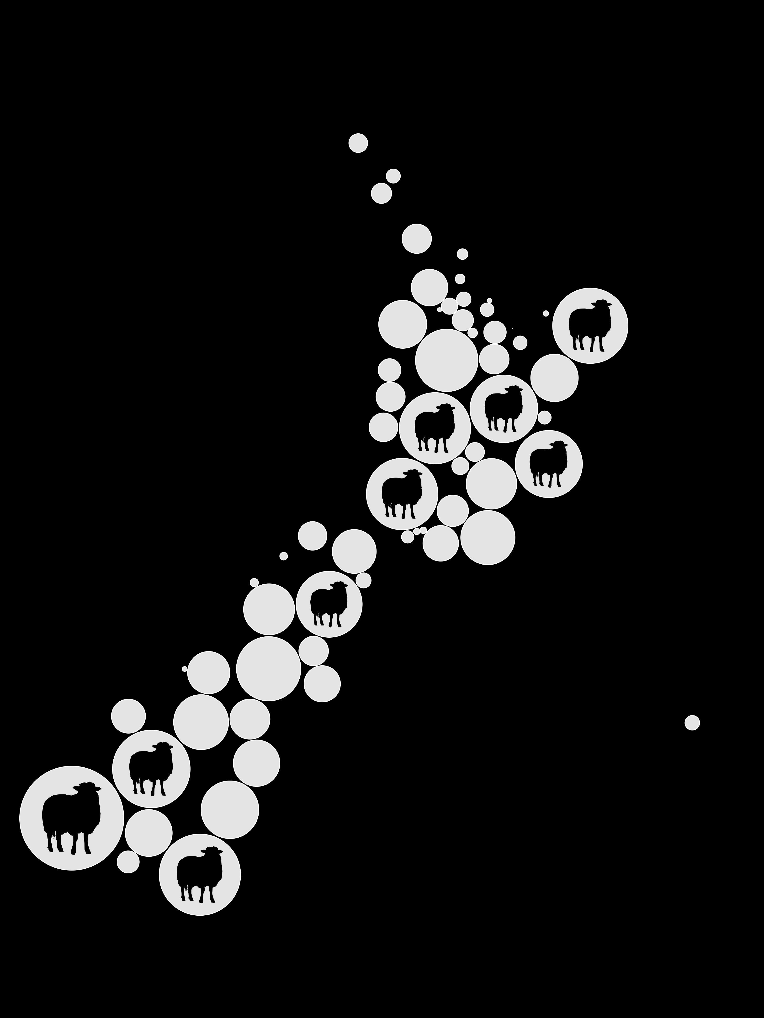 this year's logo, by me and Simon Urbanek and Paul Murrell, based on a Dorling cartogram of sheep population by territorial area